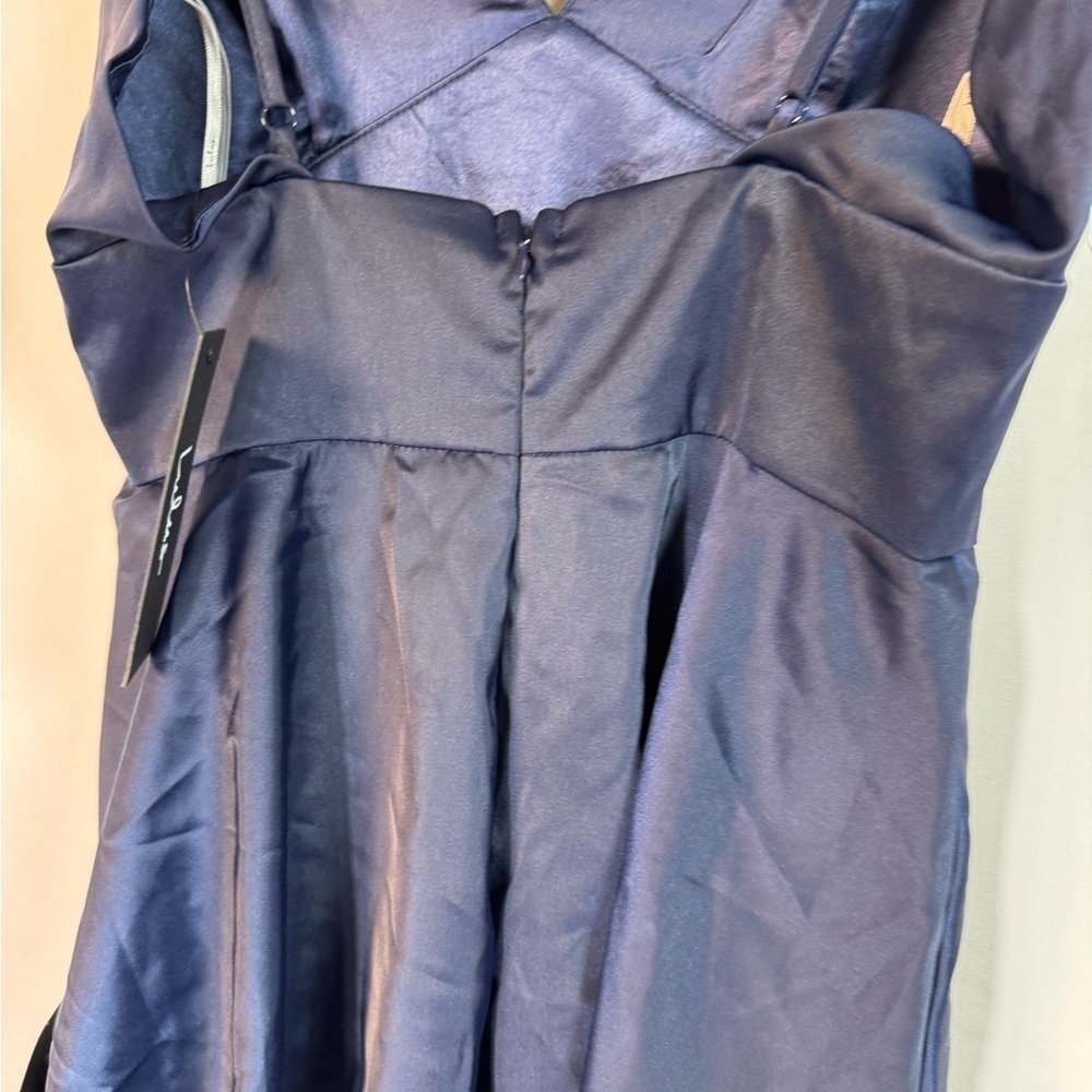 Lulus Elegant Navy Blue Tiered Dress XS - Picture 5 of 12